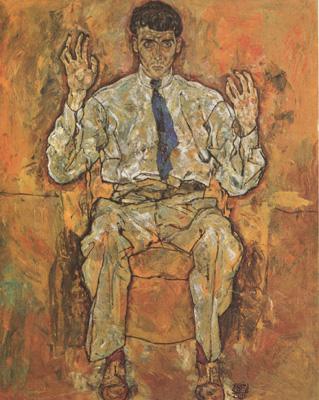Egon Schiele Portrait of the Painter Paris von Gutersloh (mk12)